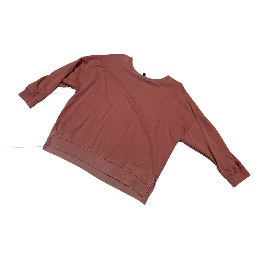 Buffalo David Bitton Dusty Rose Scalloped Hem Top XXL